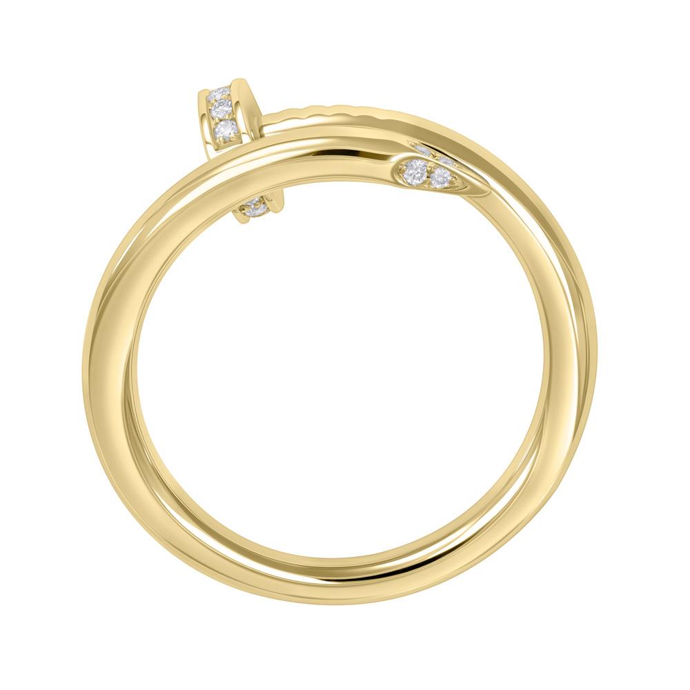 Кольцо из желтого золота с бриллиантами 931516Б