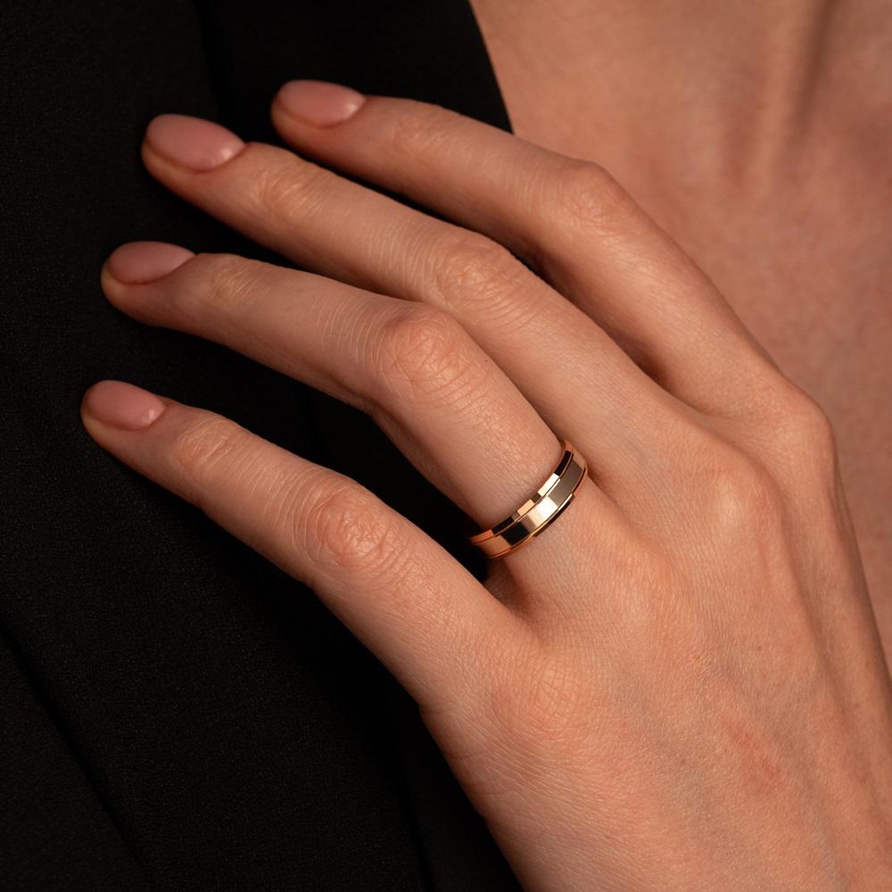 Обручальное кольцо из золота (синтеринг) 450-000-415