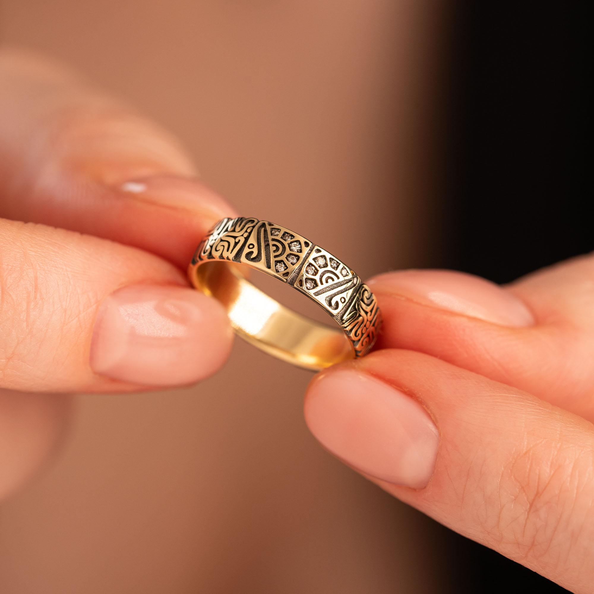 Обручальное кольцо из желтого золота 931959Б