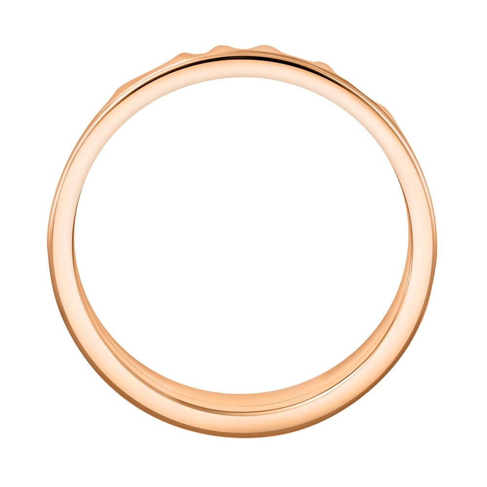 Фактурное обручальное кольцо с бриллиантами 911855Б