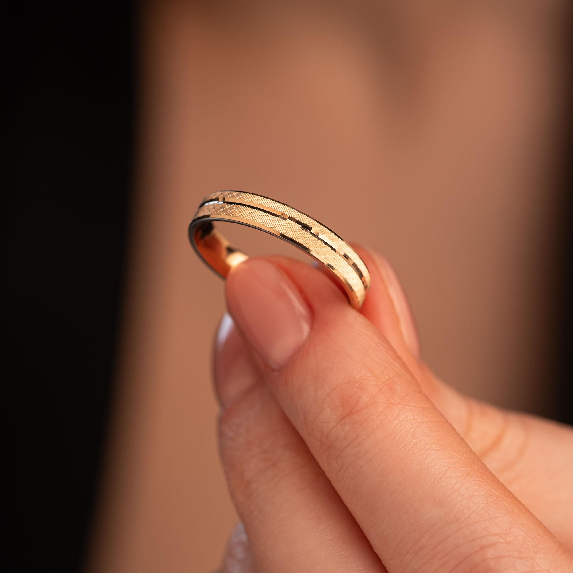 Обручальное кольцо из красного золота 500-000-1026