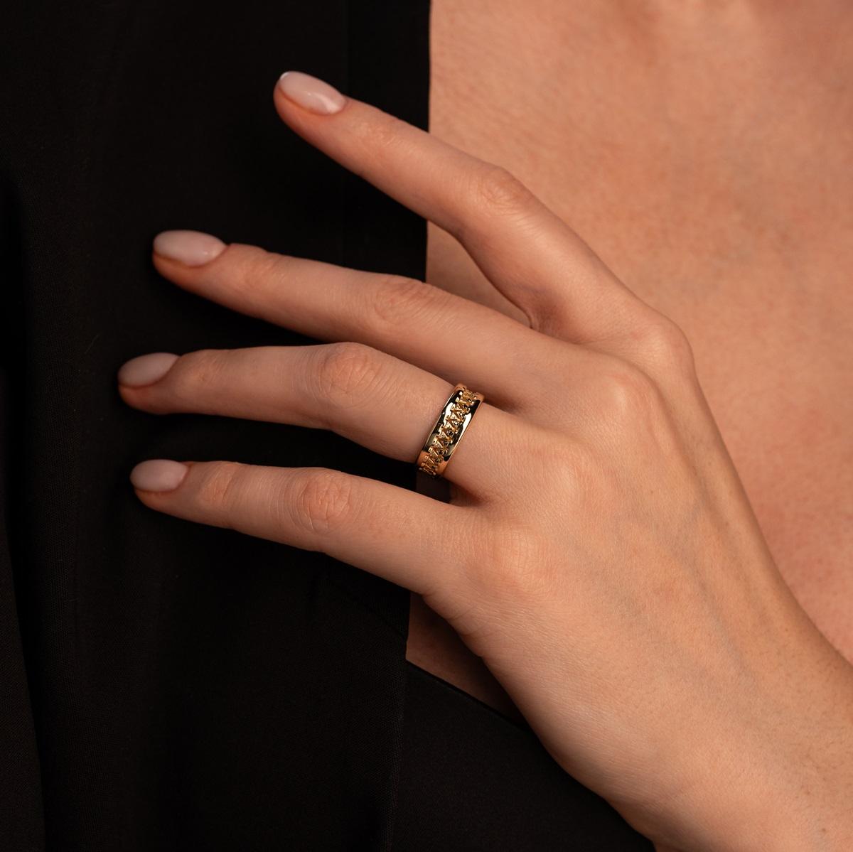 Кольцо с бриллиантами 931921ЧБ