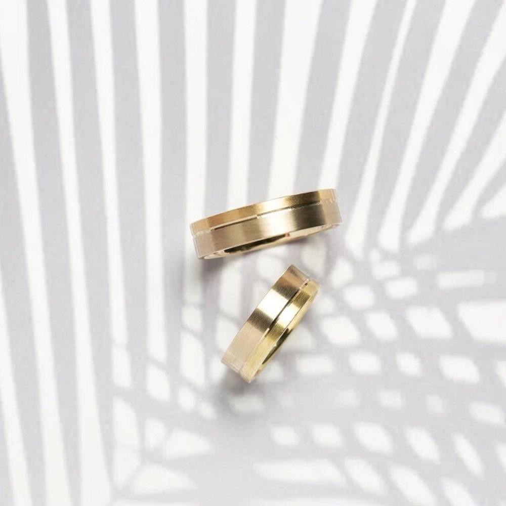 Обручальное кольцо из золота (синтеринг) 440-000-341