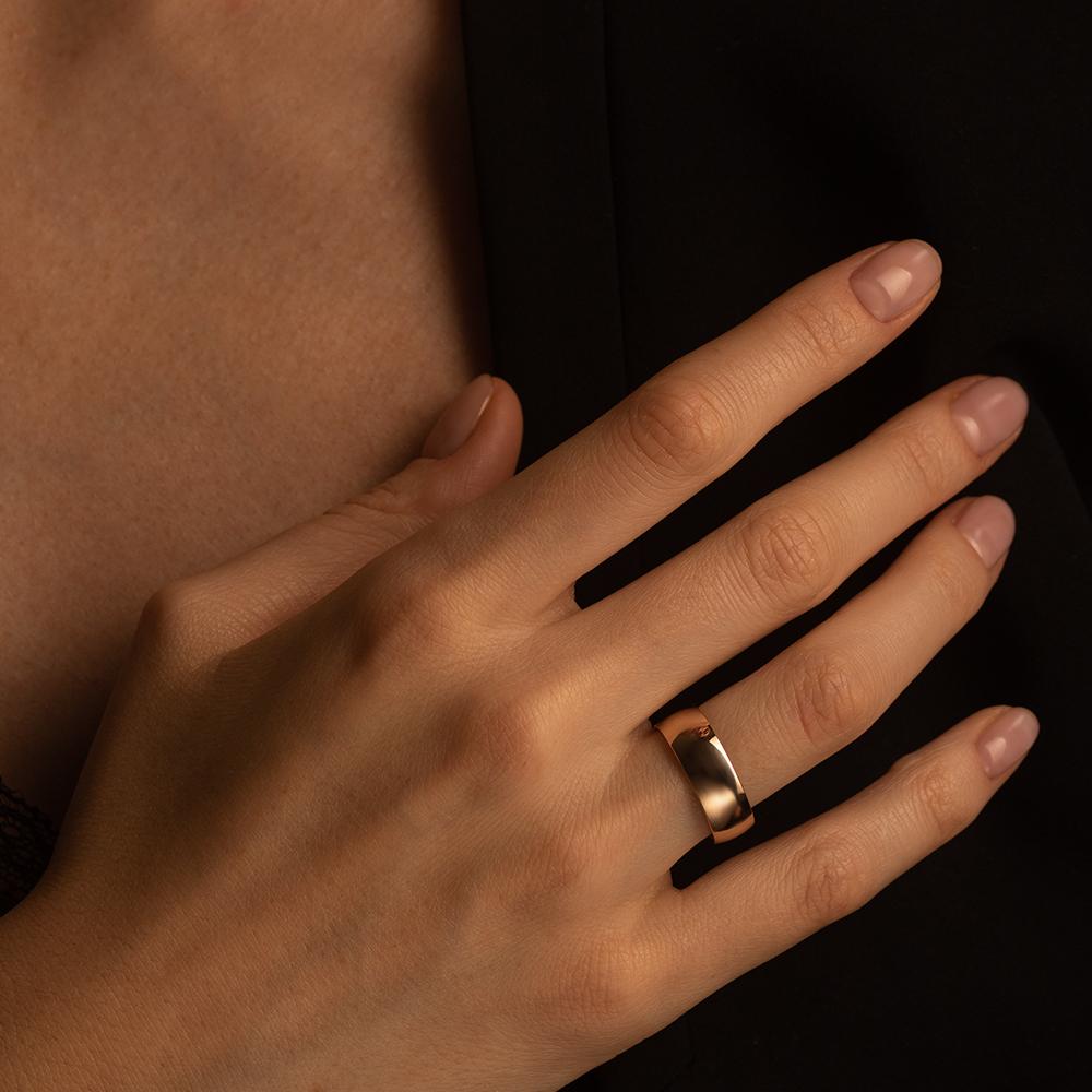 Обручальное кольцо из красного золота 100-000-570