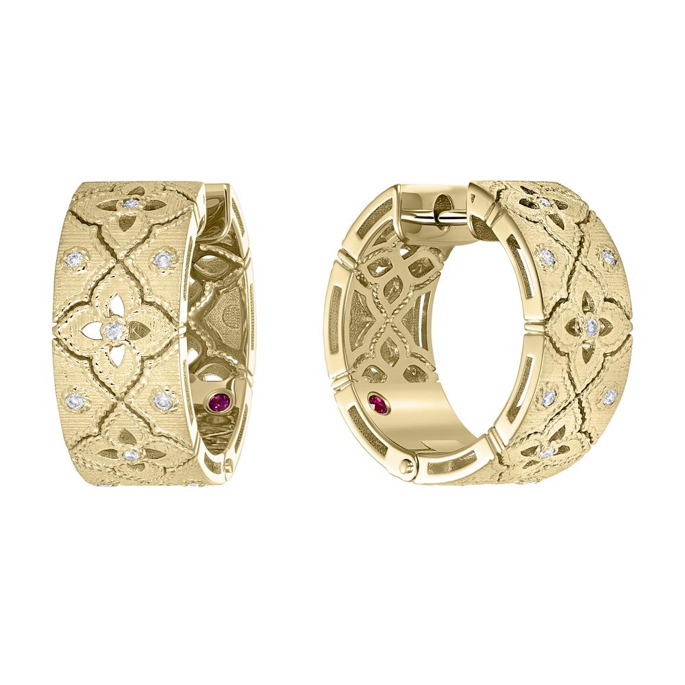 Серьги с бриллиантами и рубинами 9321037Б