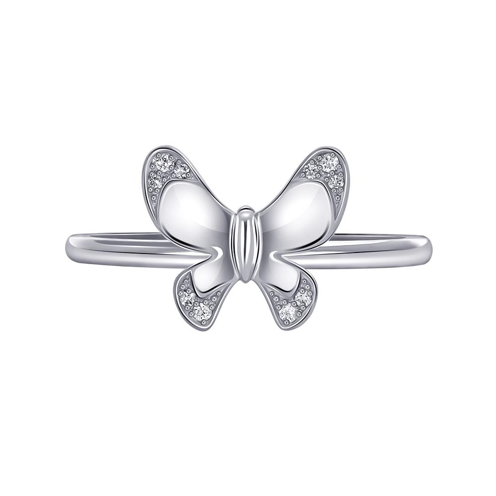 Кольцо из белого золота с бриллиантами 9211104Б