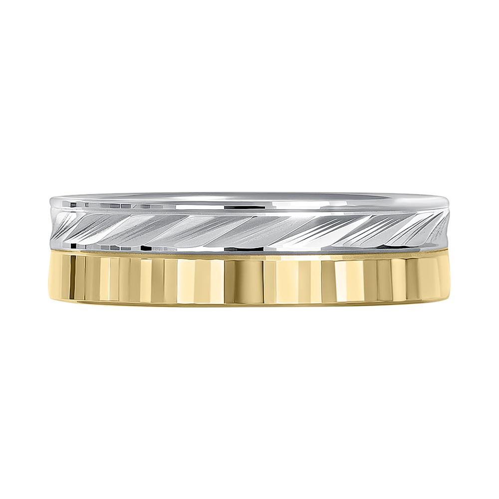 Кольцо из белого и желтого золота 440-000-918