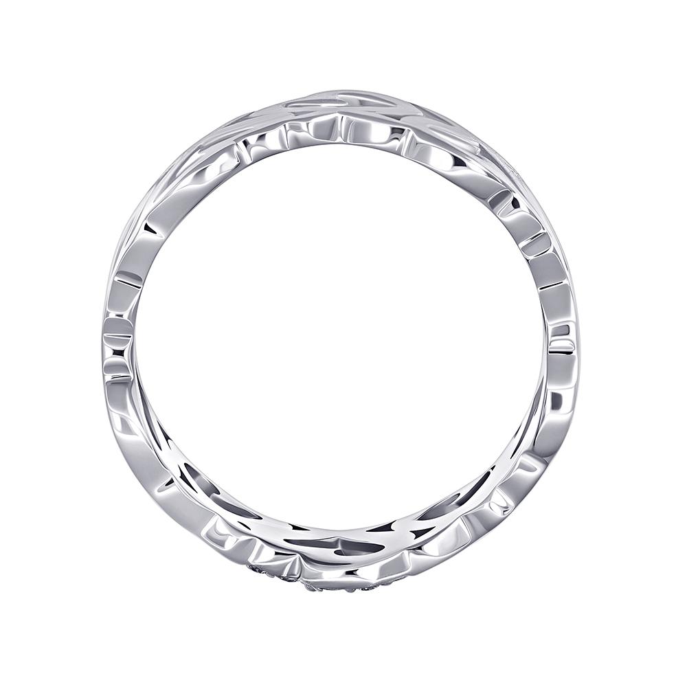 Кольцо из белого золота с бриллиантами 921885Б