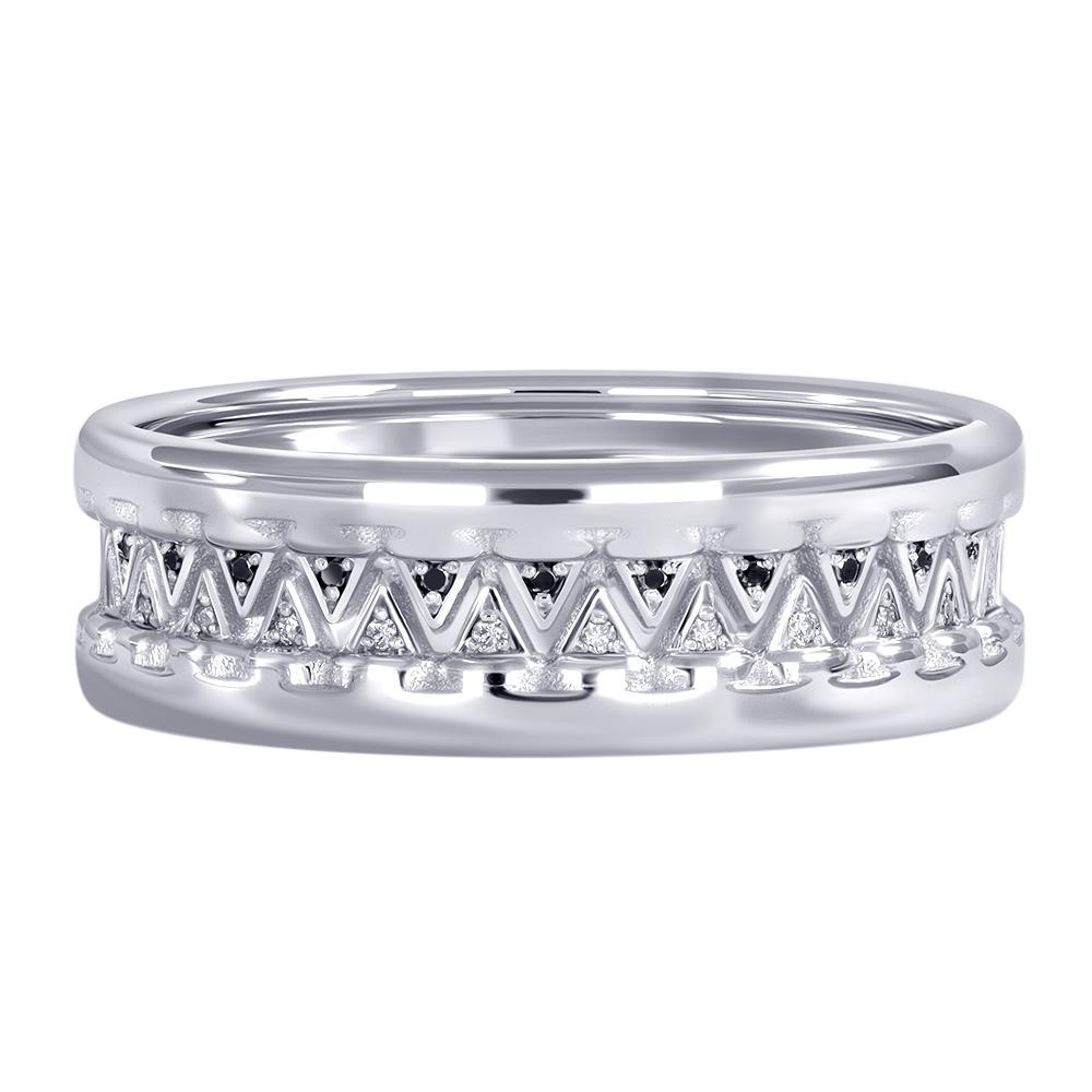 Кольцо из белого золота с бриллиантами 921921ЧБ