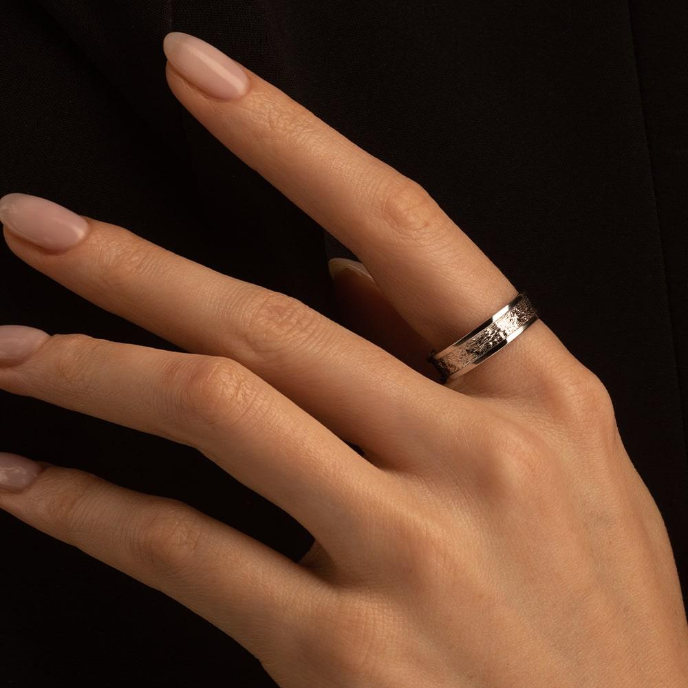 Кольцо из белого золота 921768