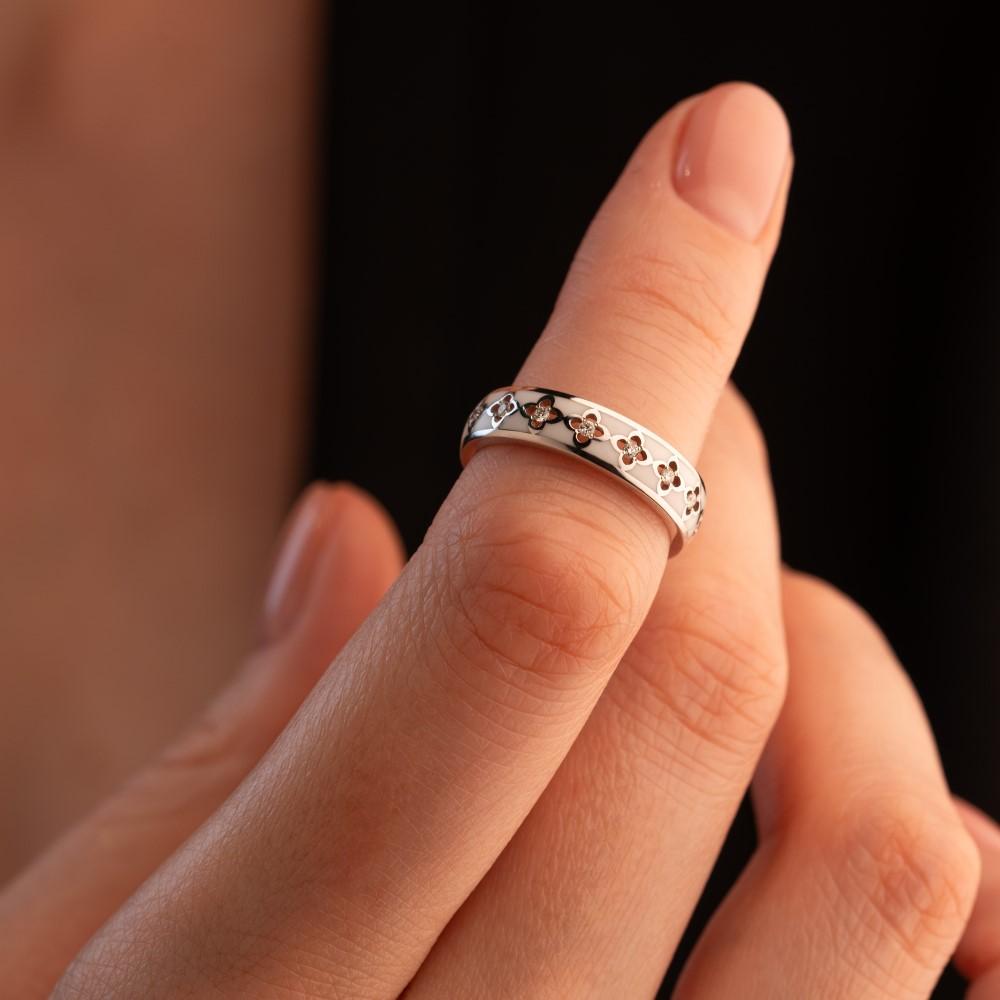 Кольцо из золота с бриллиантами 921521Б