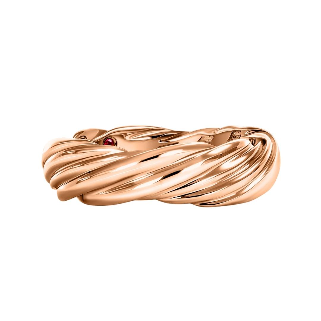 Кольцо из красного золота с рубином 9111071