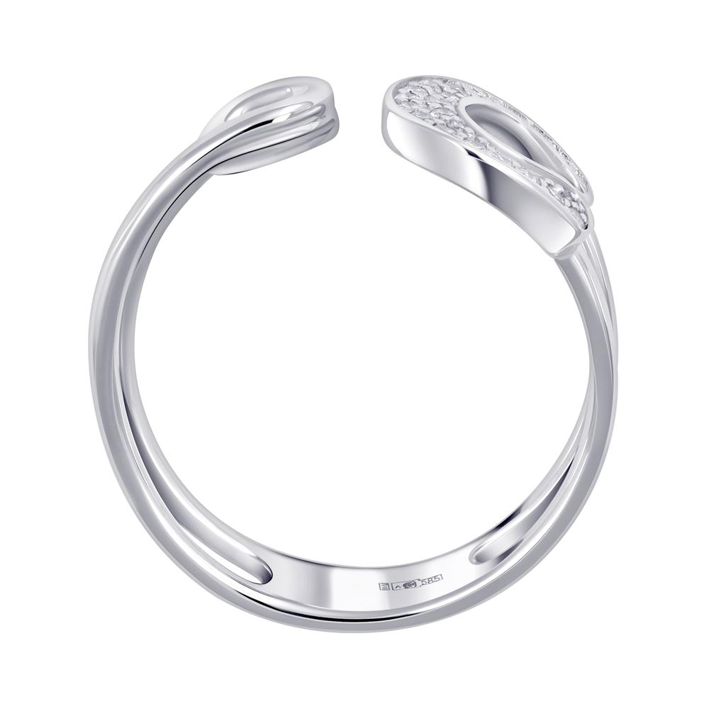 Кольцо из белого золота с бриллиантами 921834Б