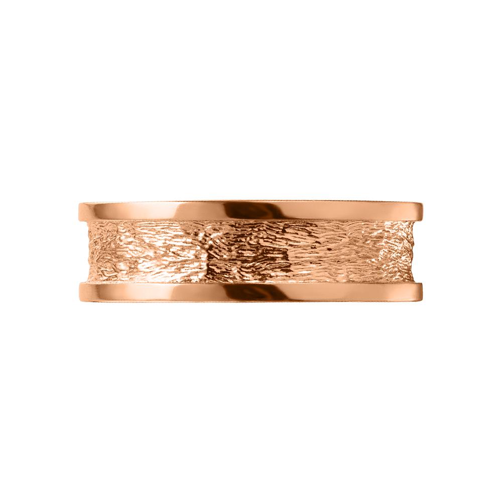 Кольцо из красного золота 585 пробы фактурное 911768
