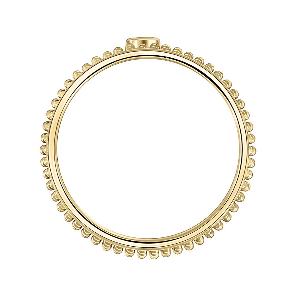 Кольцо из желтого золота с бриллиантом 931407Б