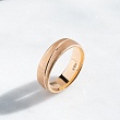 Обручальное кольцо из красного золота 500-000-022