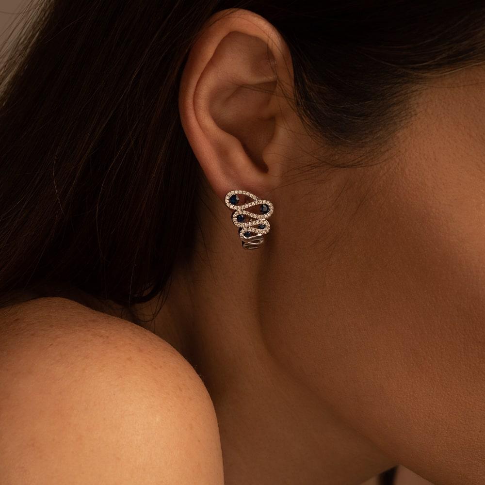 Серьги с бриллиантами 922485С