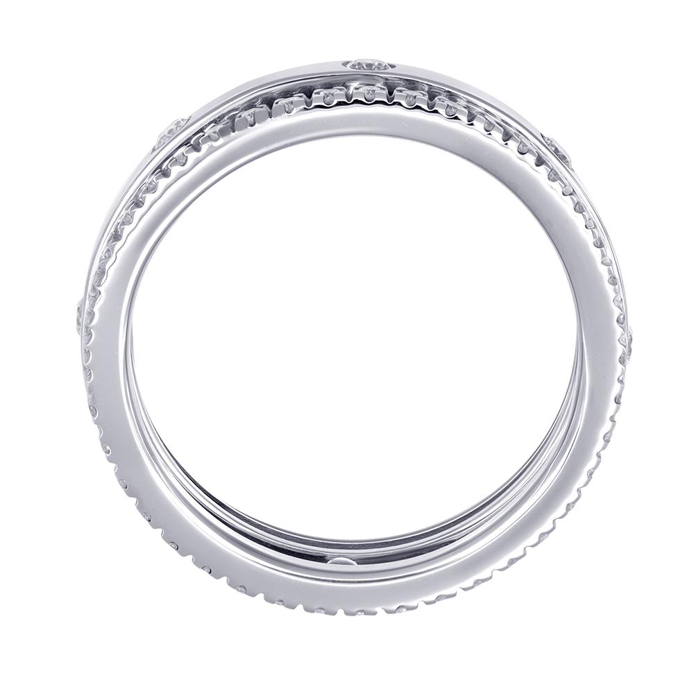 Кольцо с дорожкой бриллиантов 921660Б