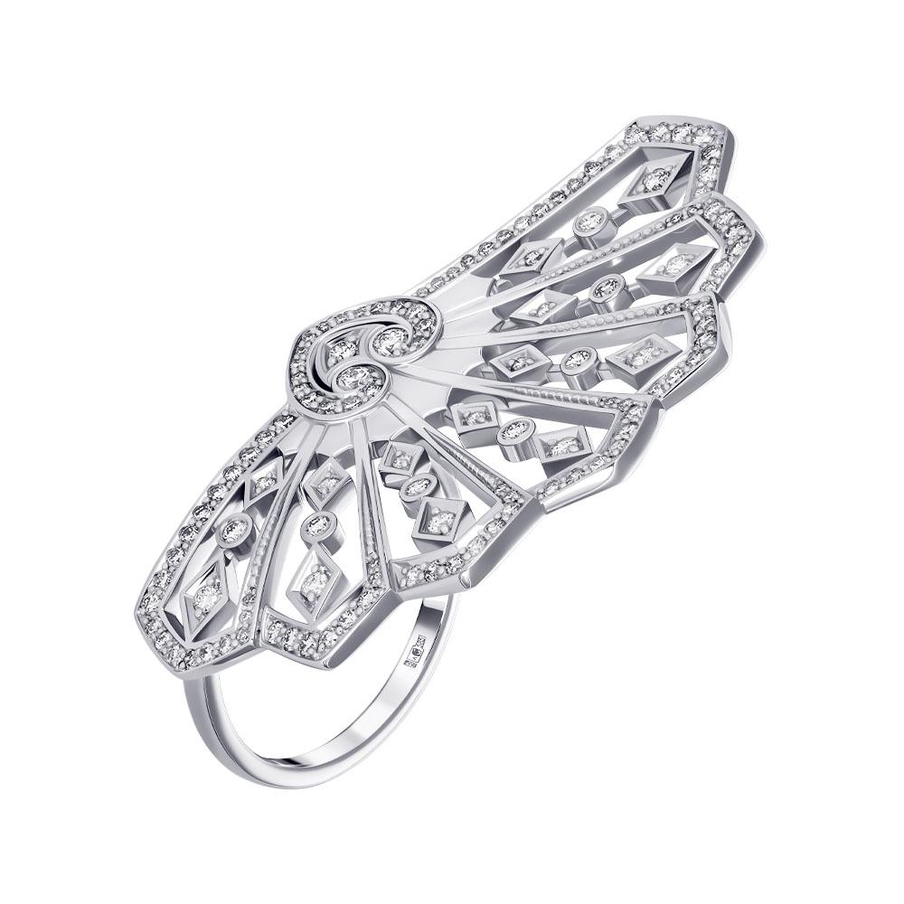 Кольцо в форме из белого золота 921837Б