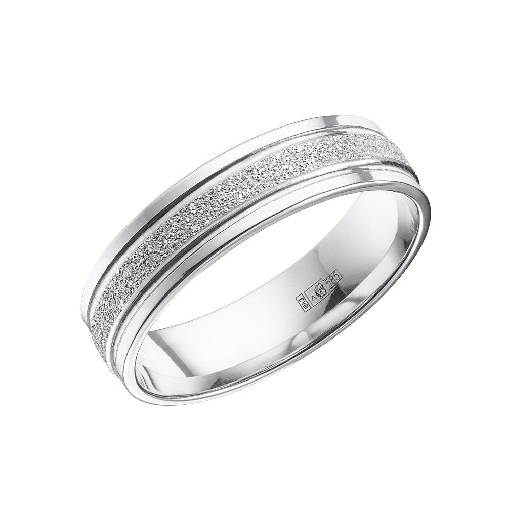 Обручальное кольцо из белого золота 210-000-718