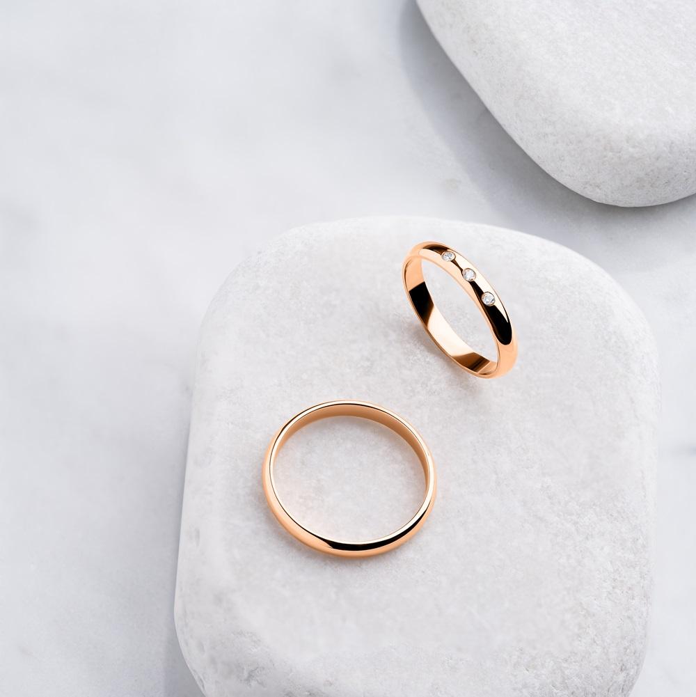 Обручальное кольцо из красного золота 100-000-530