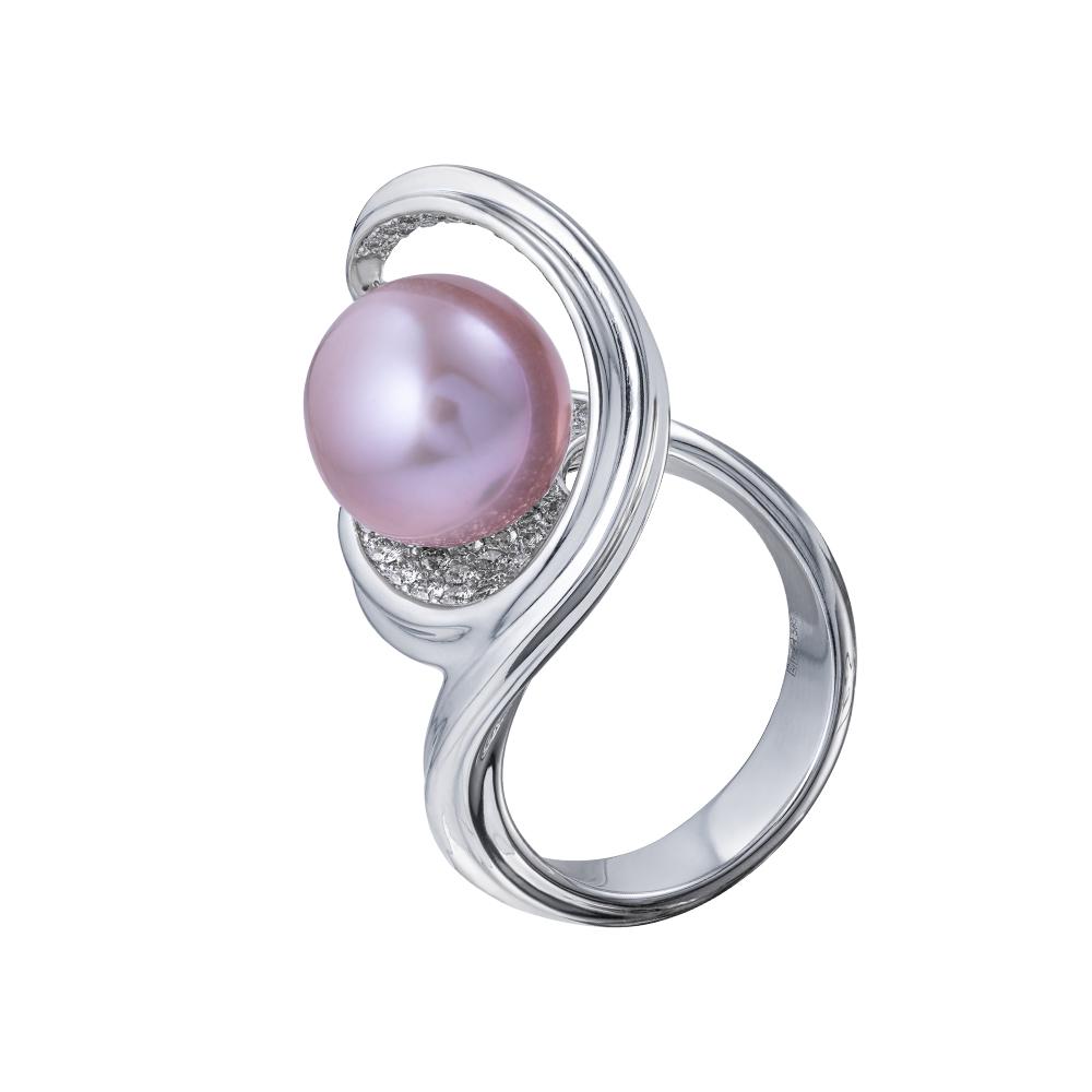 Кольцо из золота с жемчугом 921695Ж