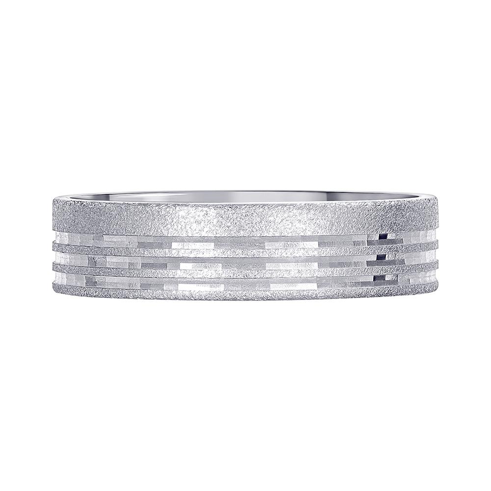 Обручальное кольцо из белого золота 210-000-510