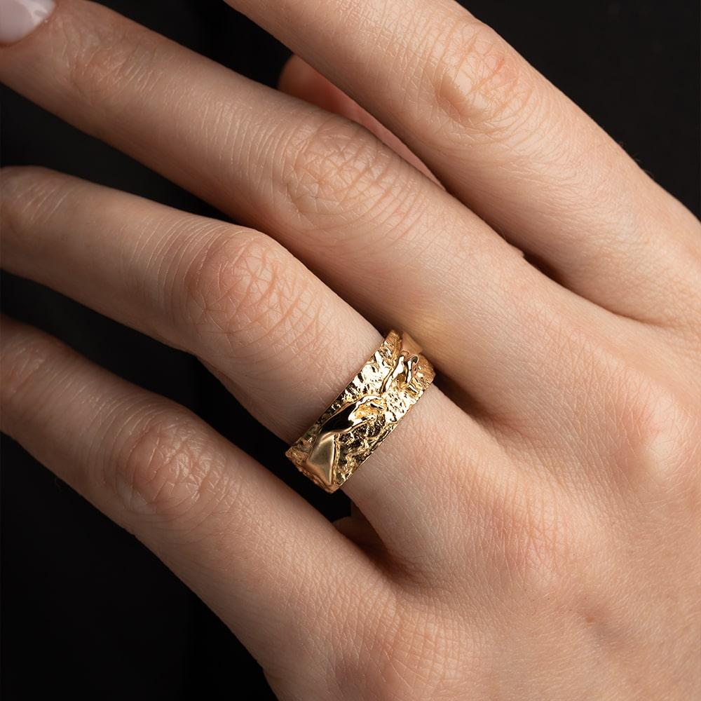 Кольцо из желтого золота 931811