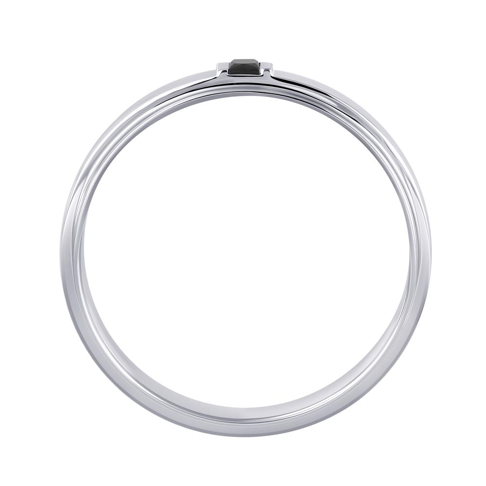 Обручальное кольцо с черным бриллиантом 921993ЧБ