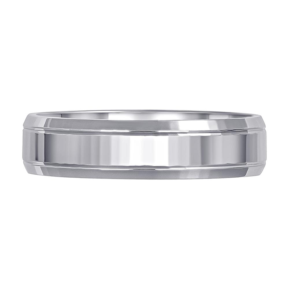 Обручальное кольцо из белого золота 210-000-415