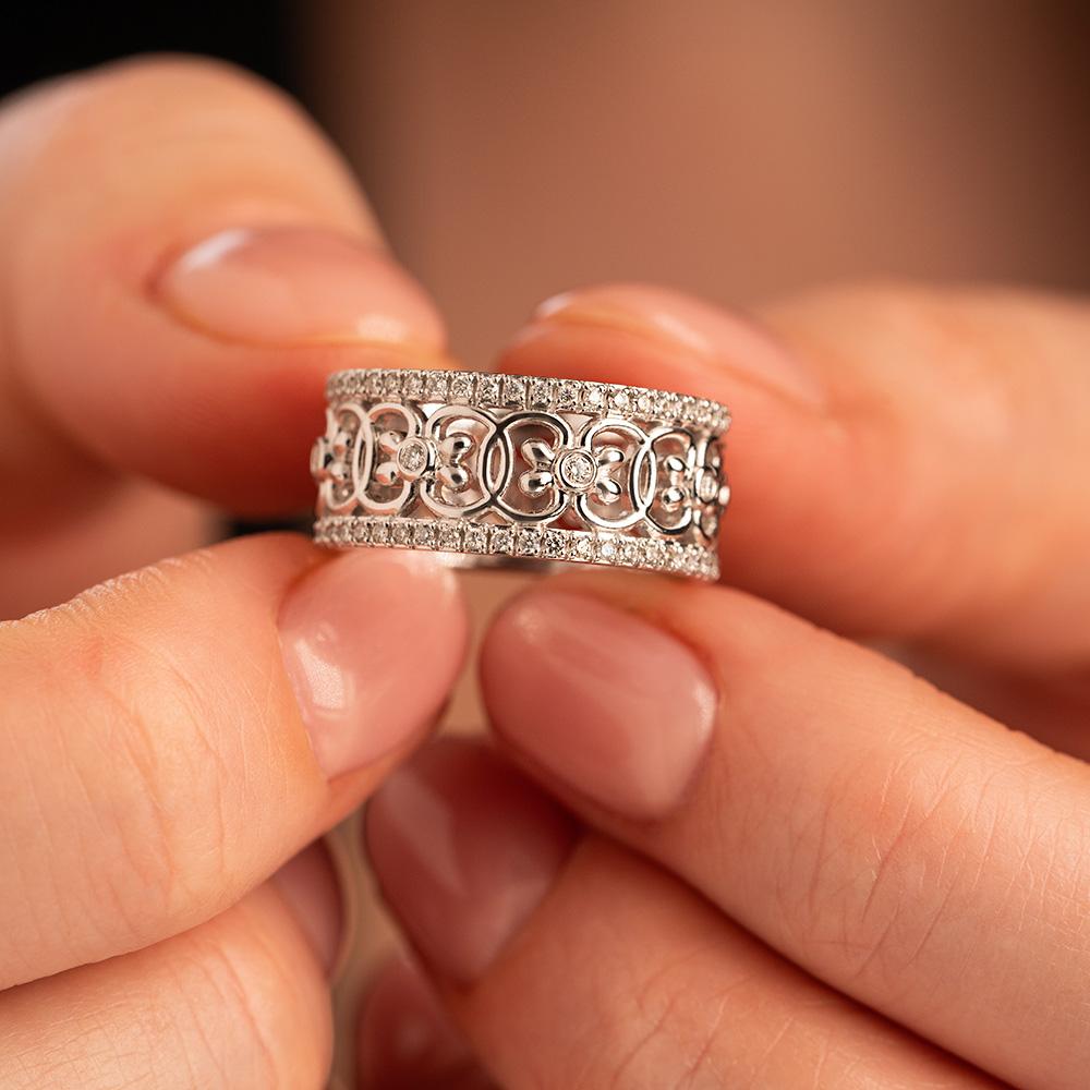 Кольцо из золота с бриллиантами 921448Б