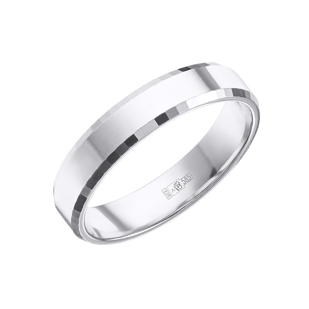 Обручальное кольцо из белого золота 210-000-454