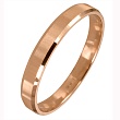 Обручальное кольцо из красного золота 200-000-555