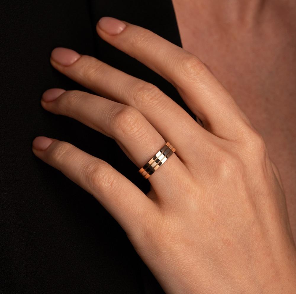 Обручальное кольцо из золота (синтеринг) 450-000-993