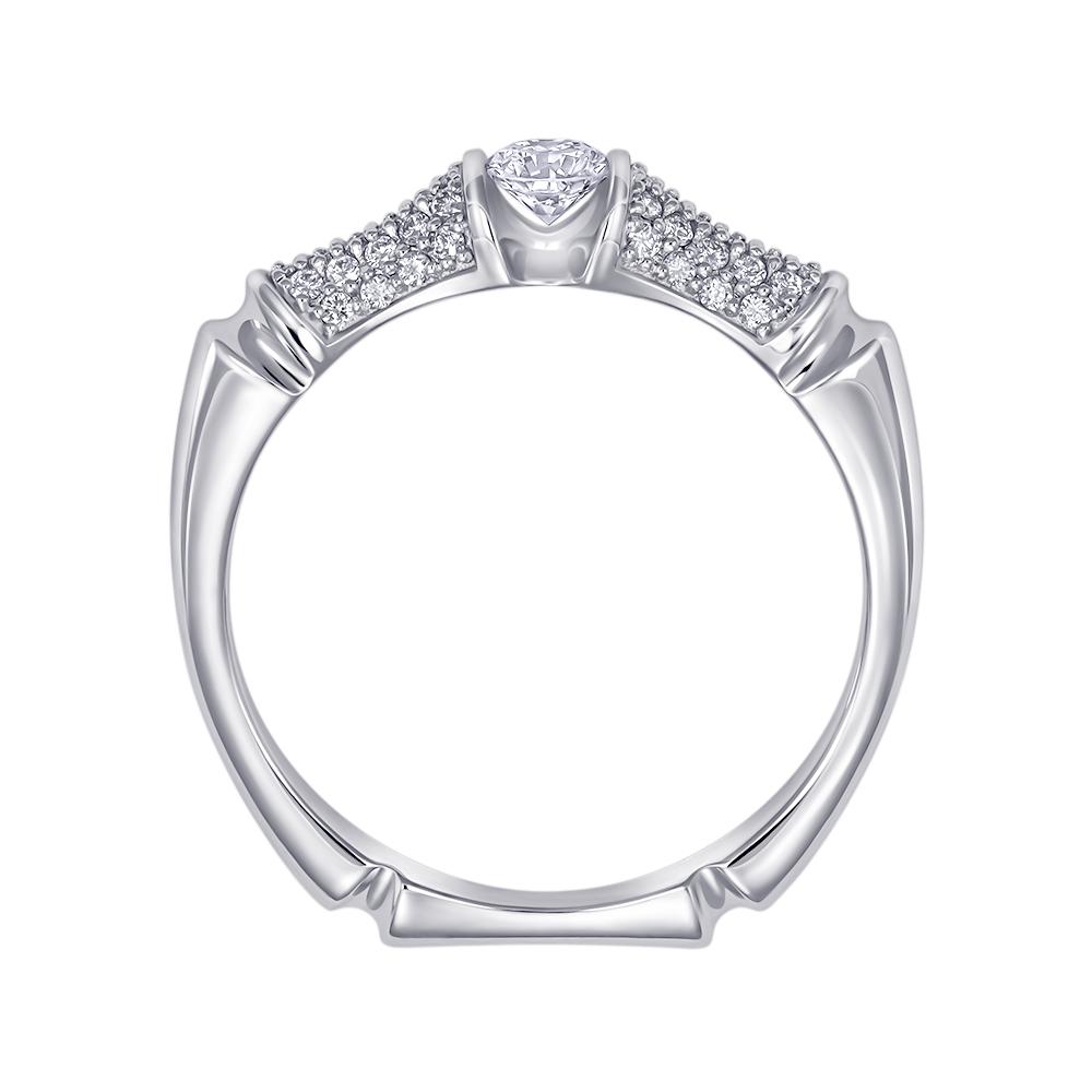 Кольцо из белого золота с бриллиантами 9211115-2Б