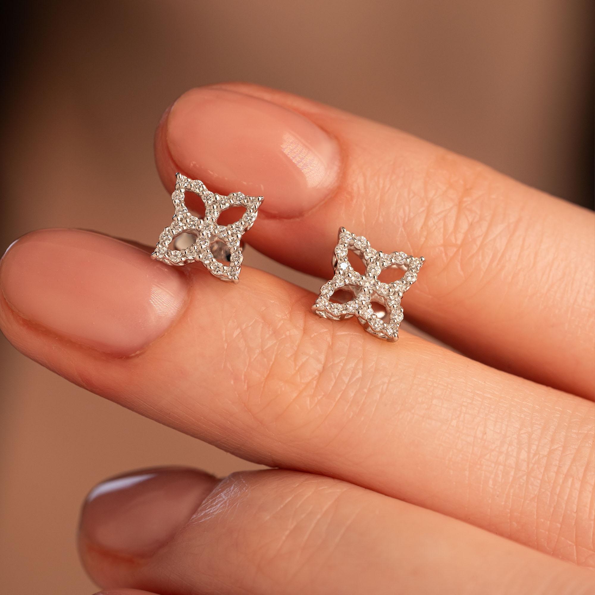 Серьги из белого золота с бриллиантами 9221111Б