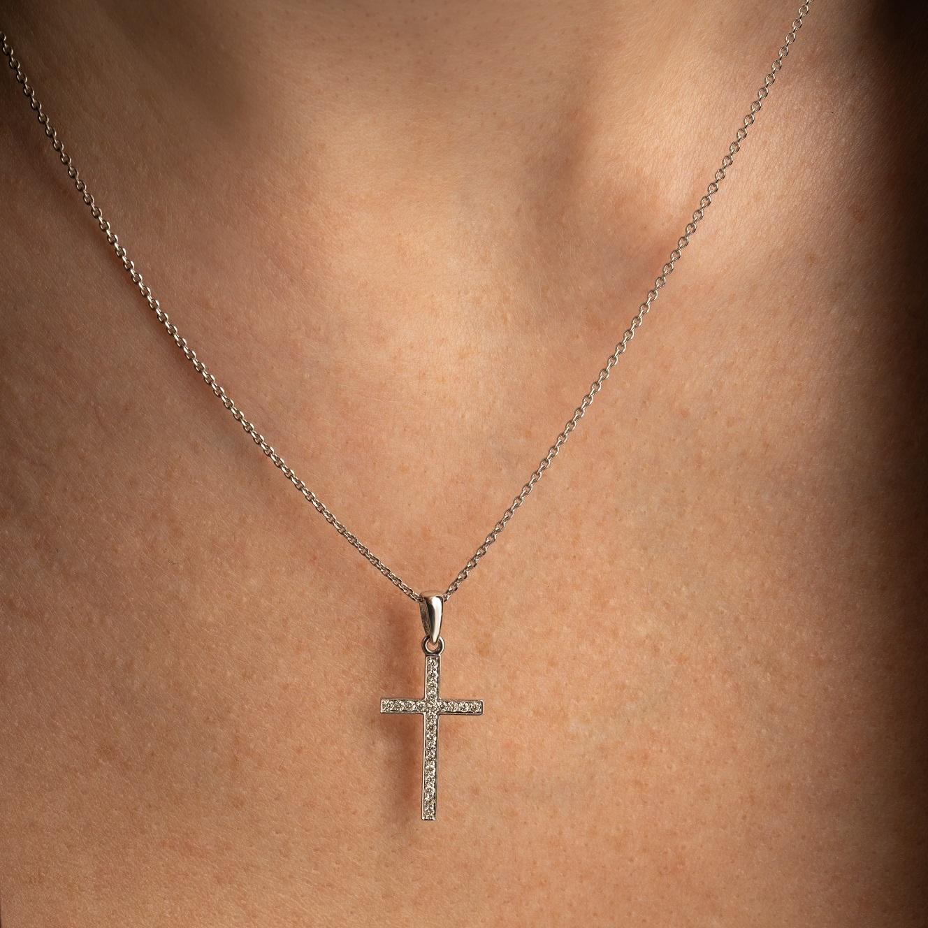 Подвеска из белого золота 585 пробы с бриллиантами 924529Б