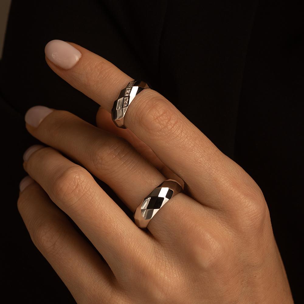 Обручальное кольцо с бриллиантами 921669Б