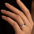 Обручальное кольцо из белого золота 210-000-308