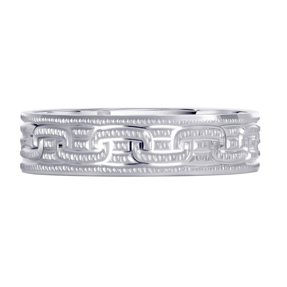 Обручальное кольцо из белого золота 510-000-1016