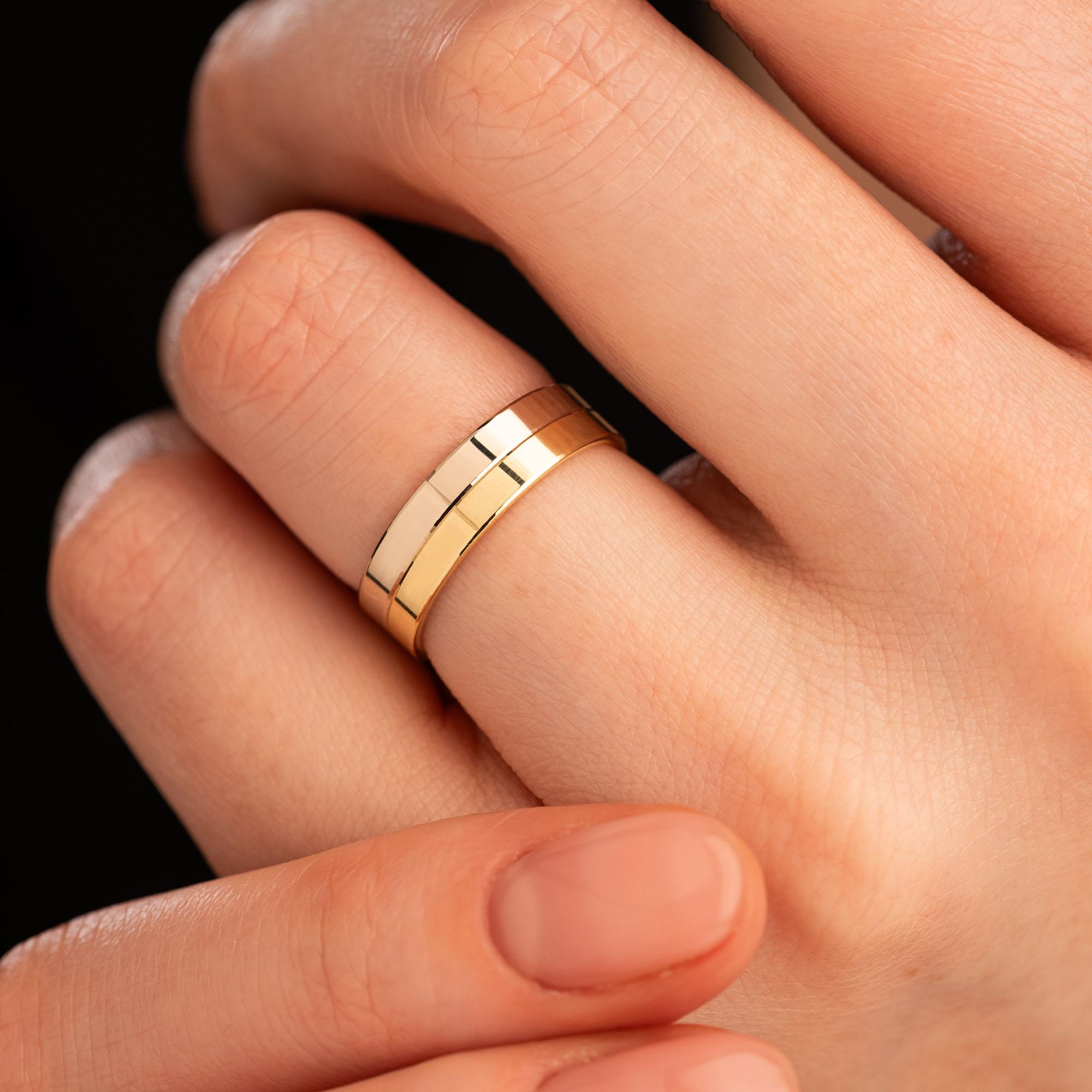 Обручальное кольцо из золота (синтеринг) 440-000-915