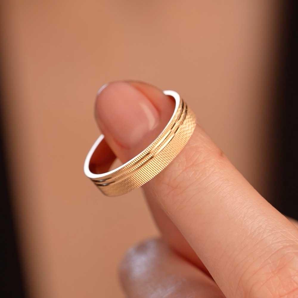 Обручальное кольцо из красного золота 500-000-1017