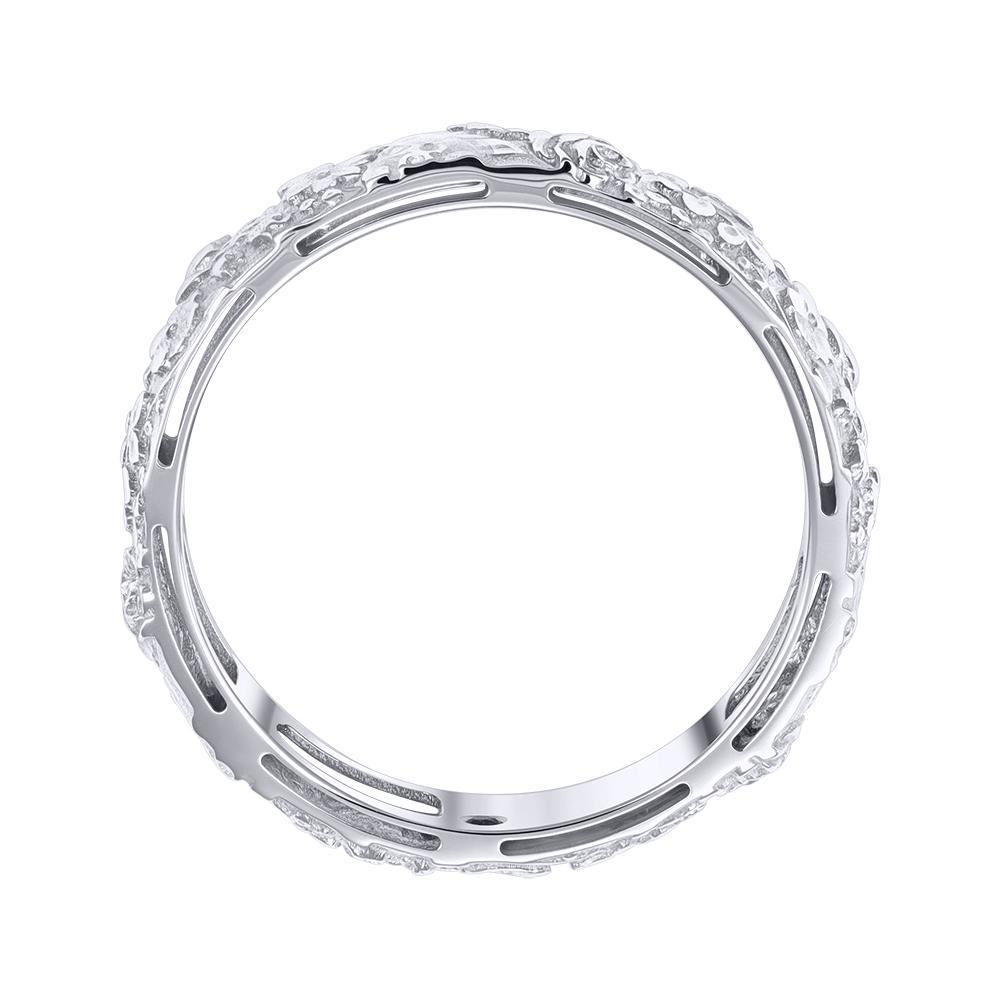 Обручальное кольцо из белого золота сапфиром 9211019