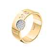 Дизайнерское обручальное кольцо love с бриллиантами 931641Б