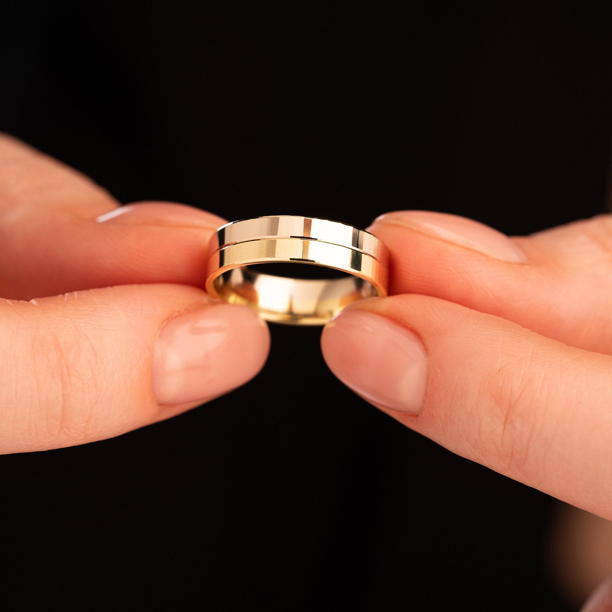 Обручальное кольцо из золота (синтеринг) 440-000-915