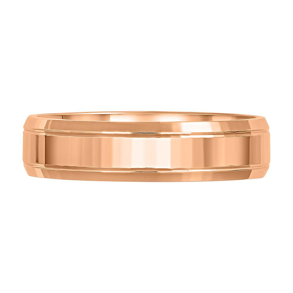 Обручальное кольцо из красного золота 200-000-415