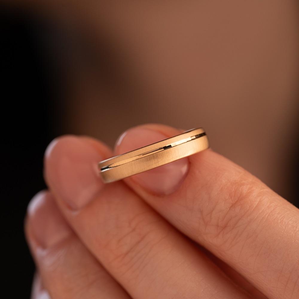 Обручальное кольцо из красного золота 200-000-719