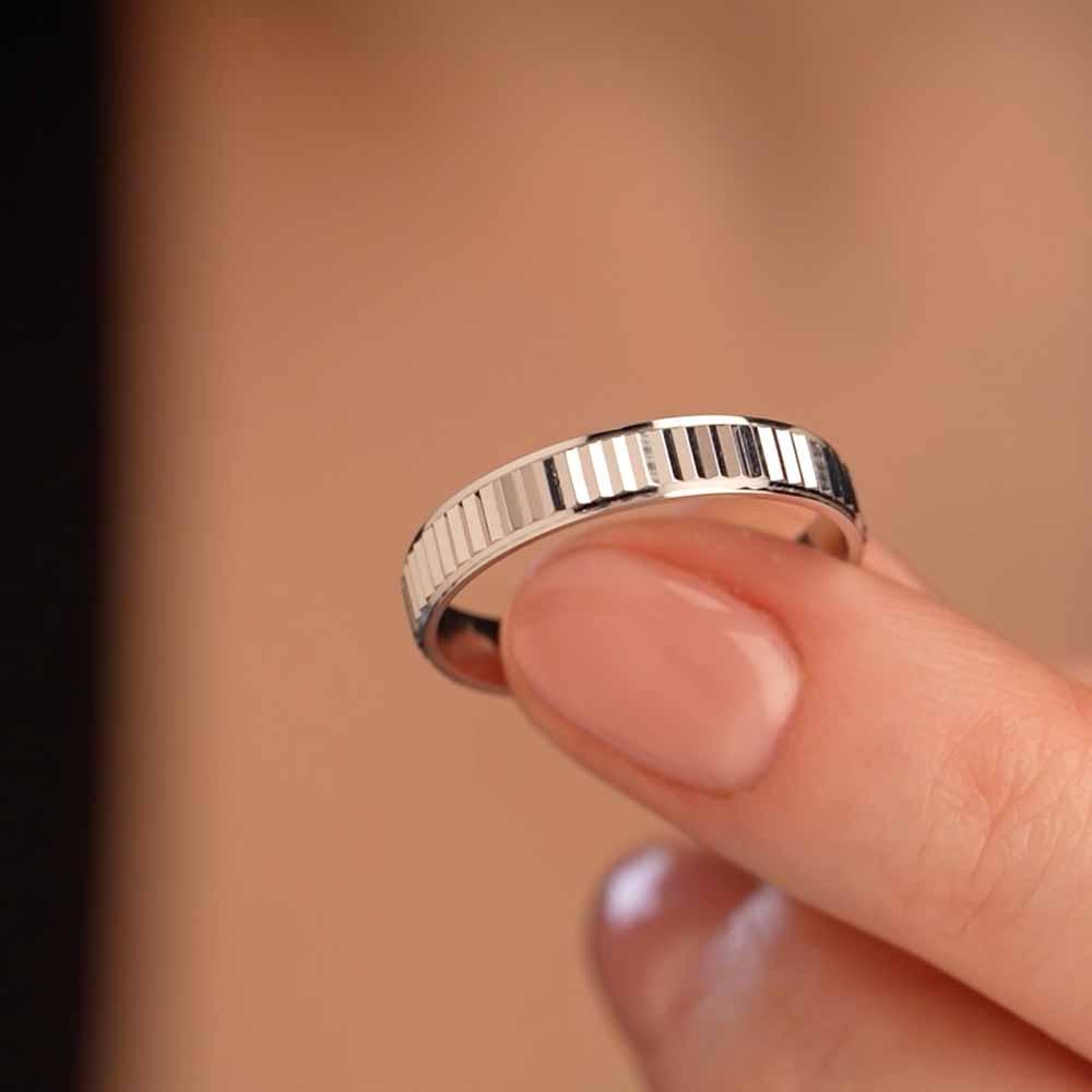 Обручальное кольцо из белого золота 510-000-1013