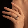 Обручальное кольцо из белого золота 210-000-465