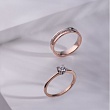 Обручальное двухсплавное кольцо с дорожкой 17 бриллиантов 432-170-318